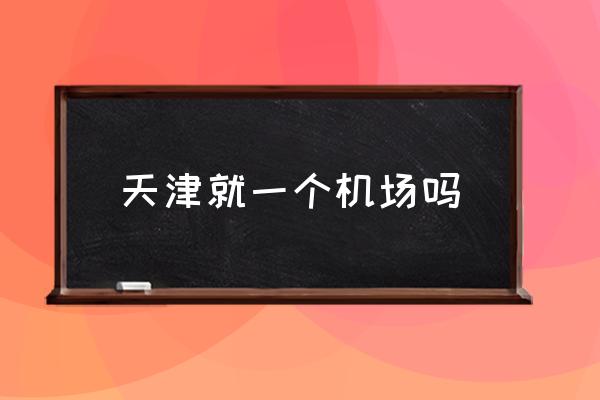 天津就一個機(jī)場嗎 天津機(jī)場名稱？