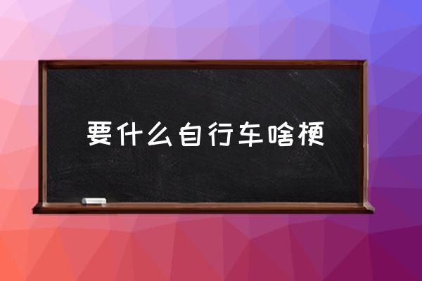 要什么自行車啥梗 騎行買什么自行車？