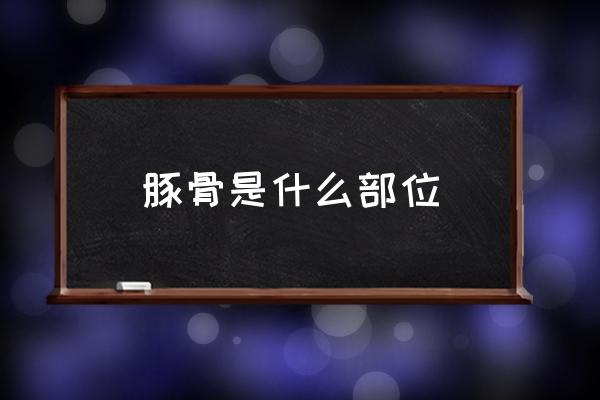 豚骨是什么部位 豬骨和豚骨有什么區(qū)別？