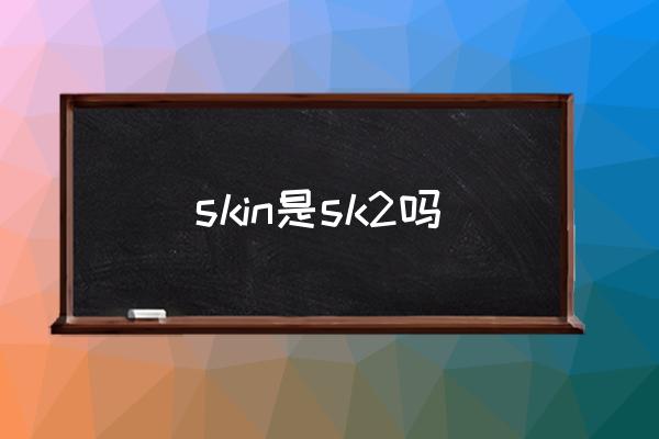 skin是sk2嗎 narsskin是什么牌子？