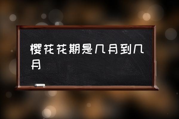 櫻花花期是幾月到幾月 櫻花什么時候開花季節(jié)？