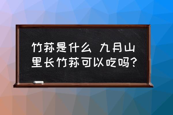 竹蓀是什么 九月山里長竹蓀可以吃嗎？